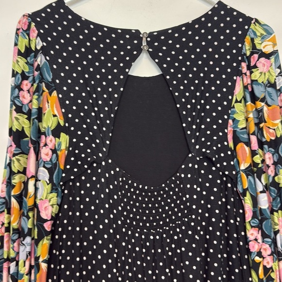 Maeve (Anthropologie) Sawyer Dress Polka Dot Floral Balloon Sleeves. Size Medium - Picture 9 of 12